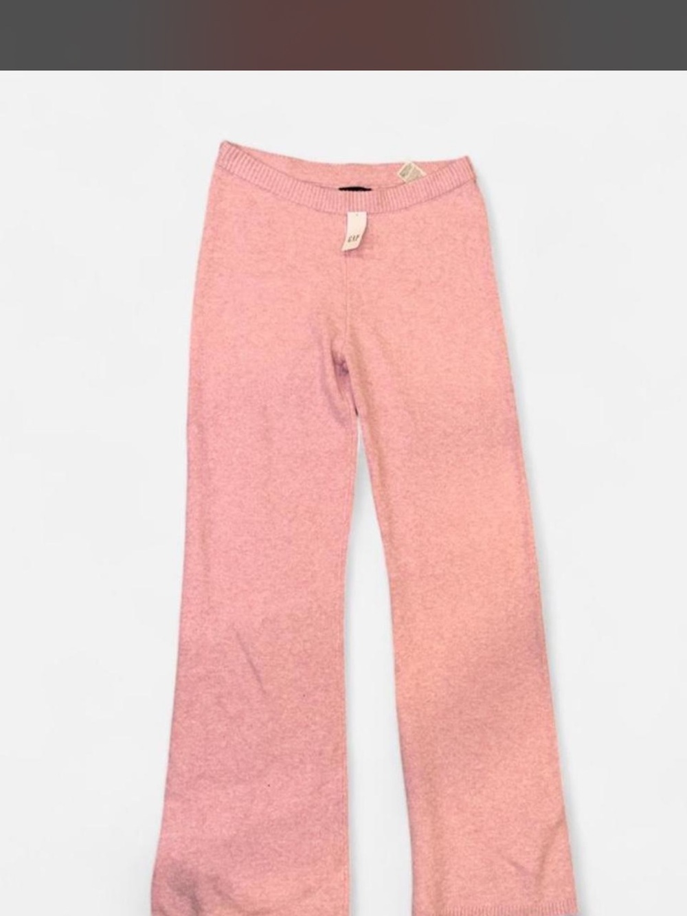 GAP Pink Wide-Leg Knit Pants